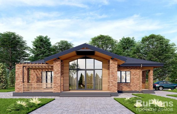 Rg6485 - Одноэтажный дом с тремя спальнями, гаражом и вторым светом