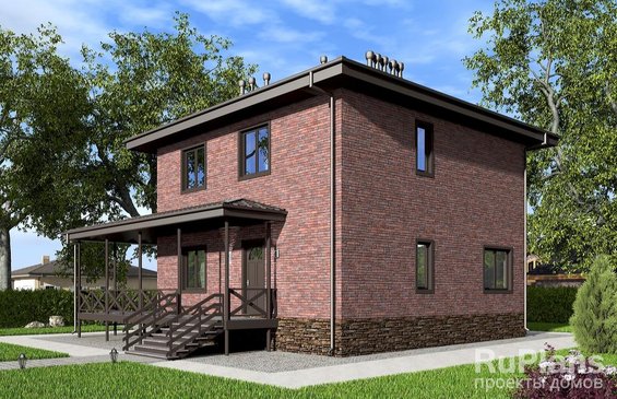 Rg6497 - Двухэтажный с подвалом, террасой, кухней-гостиной и четыремя спальнями