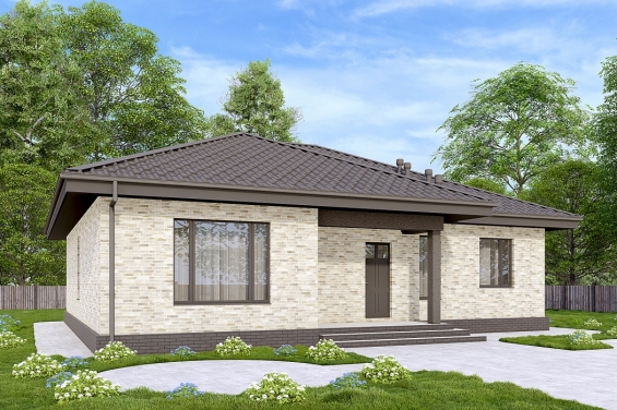 Rg6534 - Одноэтажный дом с тремя спальнями и просторной гостиной