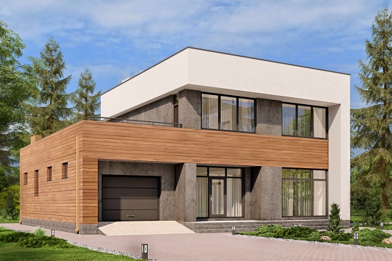 Rg6578 - Двухэтажный дом с тремя спальнями, террасой и гаражом